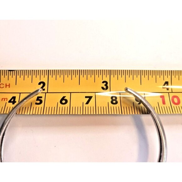 Vintage Native American Navajo Sterling Turquoise Cuff Bracelet Signed (1490) - Picture 9 of 10